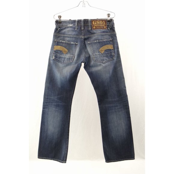 EUC G-Star Raw Heller Low Boot Denim Jeans | 29W, 32L, 100% Cotton - Picture 4 of 7